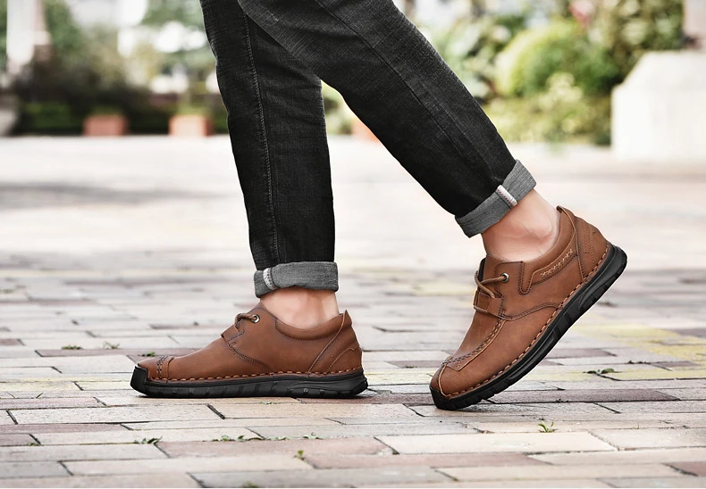 Mens Casual Sneakers Platform Flats Loafers Breathable Comfortable
