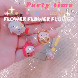 Pendentif de décoration de sac d'école Hello Kitty, accessoires de cloche, pendentif clé d'étudiant, Mini poupée de dessin animé 