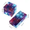 Infinity Cube Fidget Cube Toy Galaxy Space Magic Puzzle Flip Cube Fidget Finger Toys Anxiety Relief for Adults Kids ADHD Stress 6