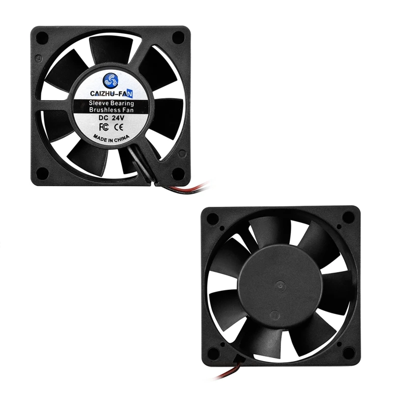 G5AA 3D 프린터 액세서리 Voron 프린터 하단 용 6020 냉각 팬 DC 24V 슬리브 베어링 브러시리스 팬 24v 11.8in 라인