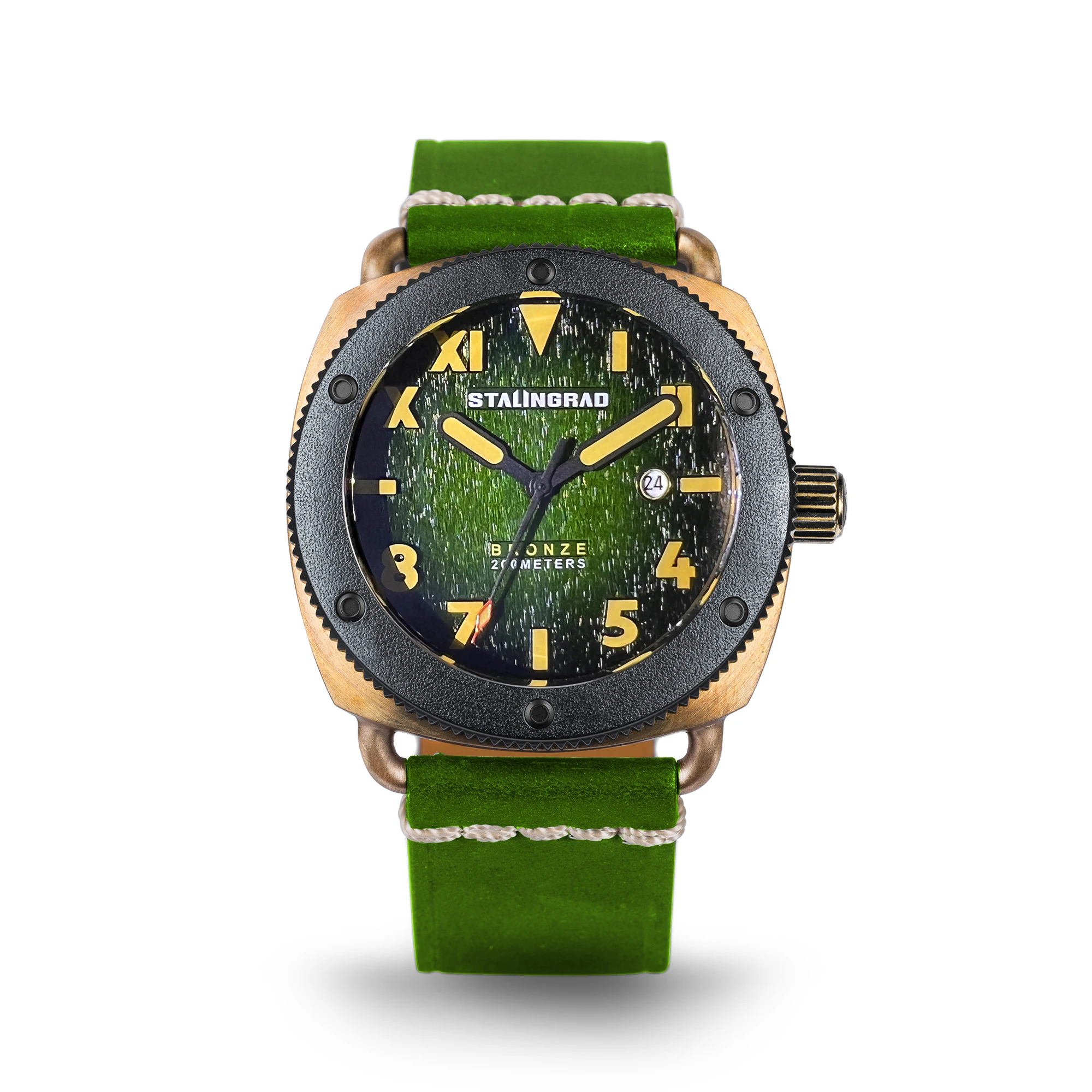 Unmissable:Stalingrad men's bronze watch age dive master-200m