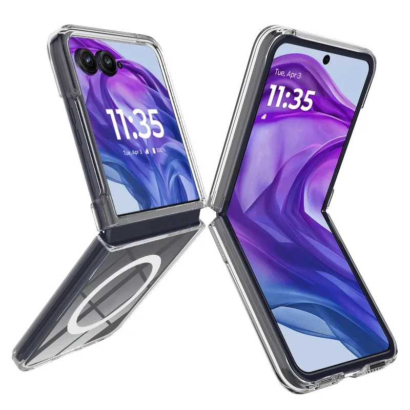 ELVEV Magnetic Anti-Fingerprint Phone Case with Soft TPU and PC Protection