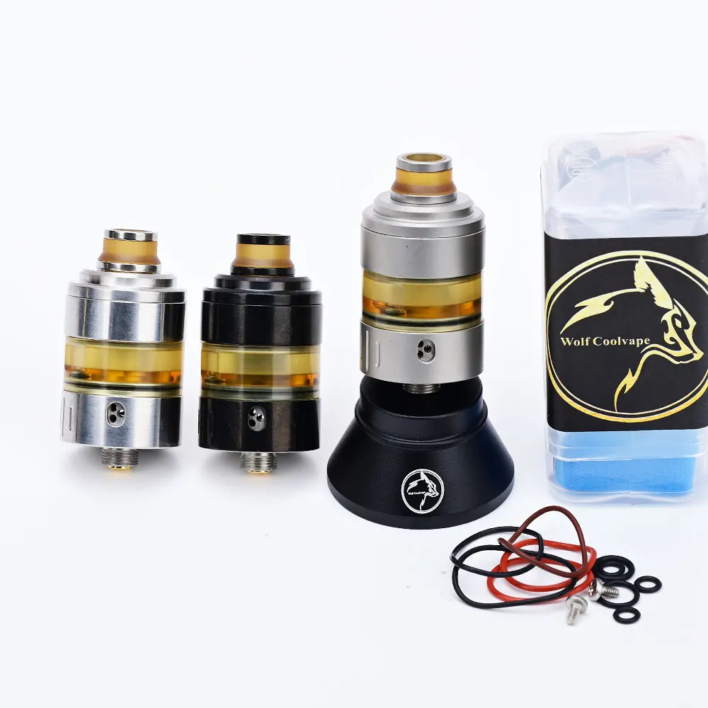 

Обслуживаемый атомайзер Wolfcoolvape Hussar Project X полированный RTA 22 мм RTA vape mtl 2 мл 316SS vape mtl rta Tank