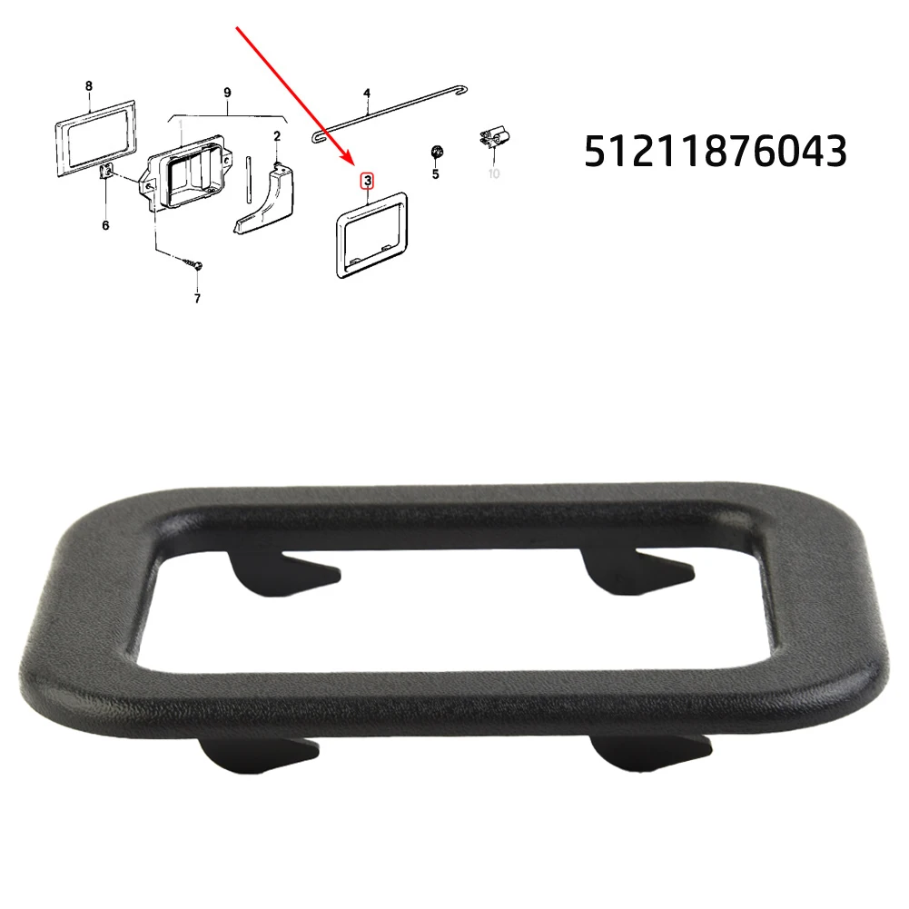 Car Interior Door Handle Trim Bezel Inside Door Handle Cover For BMW