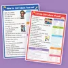 English Self-introduction Poster English Teaching Aids Classroom Decoration Educational Toys Learning Flashcard Montessori Toy 3