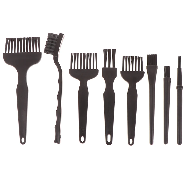 Anti-Static Brush Esd Safe Nylon Cleaning Brush Set Mobile Phone Tablet Pcb Bga Repair Cleaning Work 8Pcs/Set