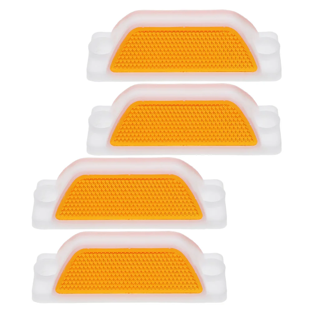 Rectangular Reflective Delineators Driveway Markers Road Reflector Pavement Marker Traffic Light Highway Sign Roadway 4 Pcs