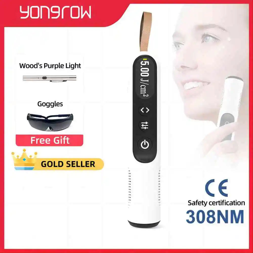 Yongrow UV Ultraviolet Phototherapy 308NM Narrowband Ultraviolet Lamp Laser Treatment Anti