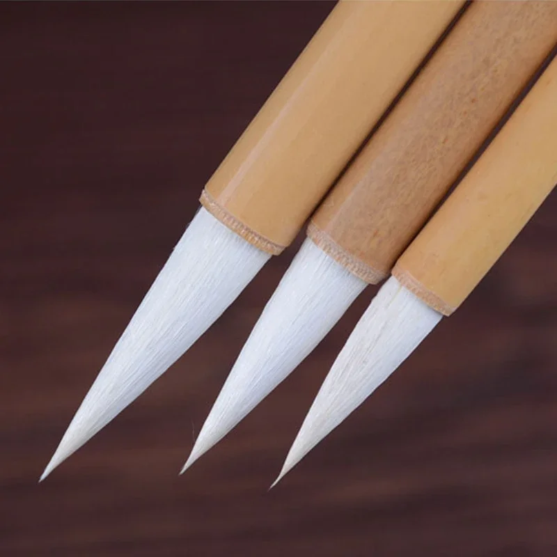 양모 헤어 캘리그래피 붓 전통 수채화 붓 정교한 그림 그리기 공식적인 정자체 글씨 붓