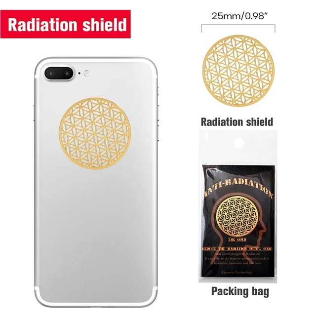 EMF Protection Cell Phone Sticker, Radiation Blocker for Cell Phone, Anti Radiation Protector Sticker, EMF Blocker for Mobile Phones, iPad, MacBook