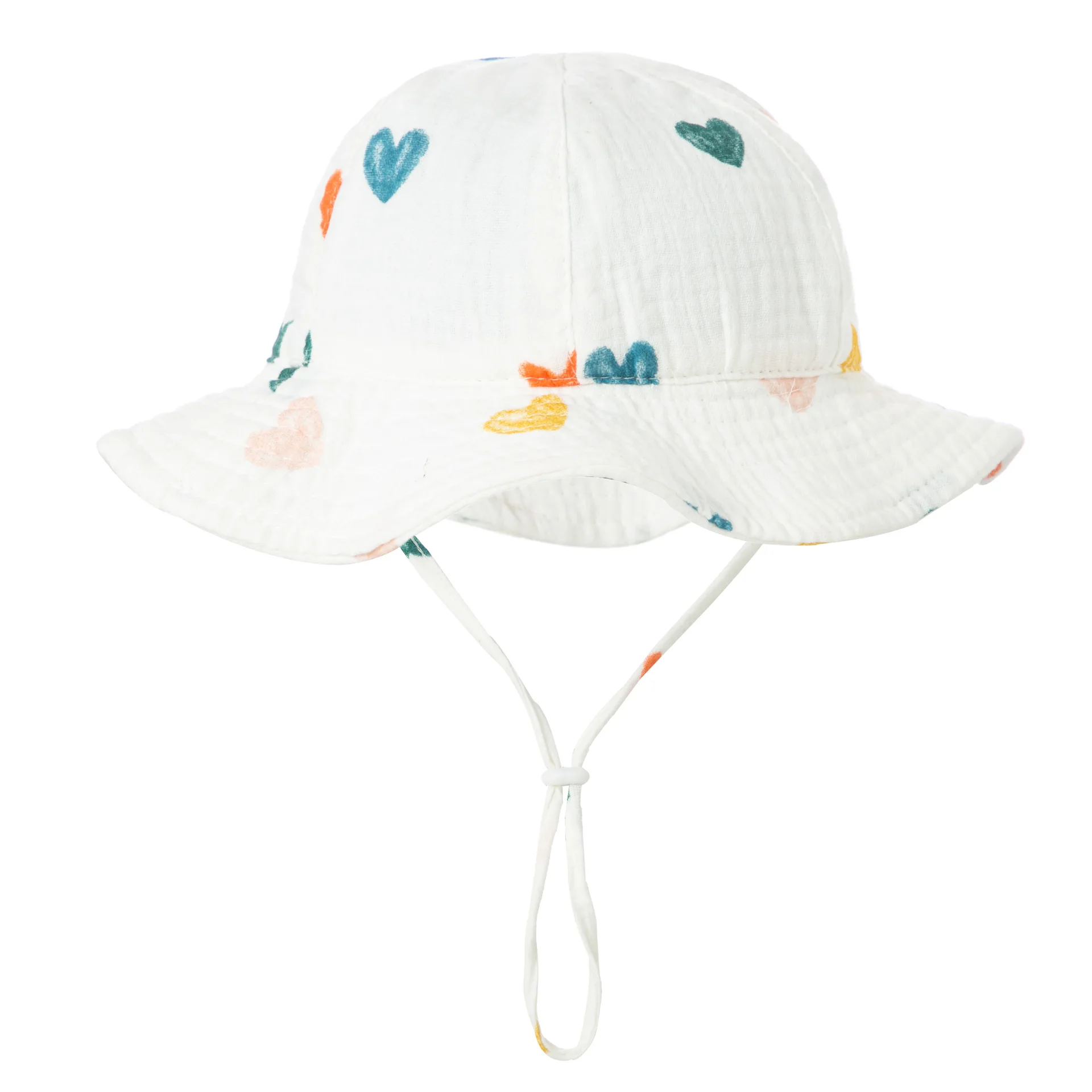 Chapeau en coton unisexe pour bébé, chapeau anderpour enfants, casquettes d'extérieur pour garçons et filles, chapeau de pêche de plage pour enfants, nouveau, imprimé, crème solaire, 3 à 12 mois, E27