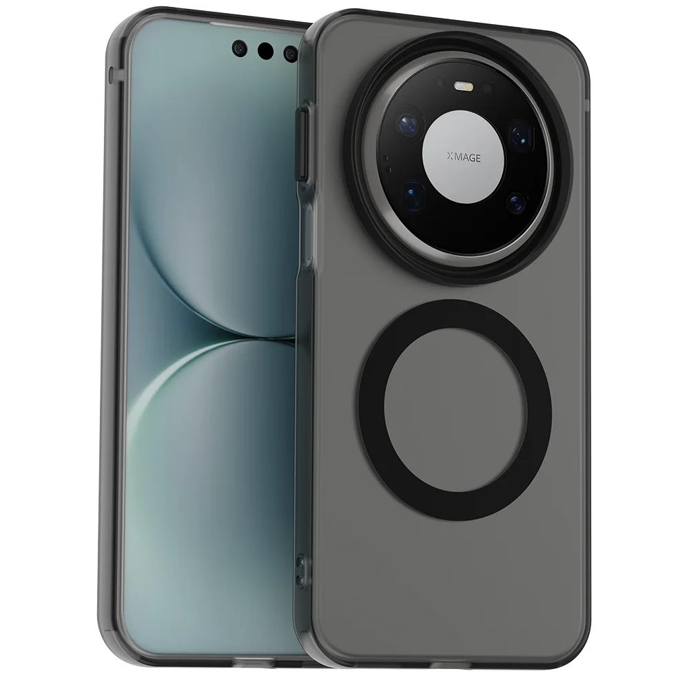 Luxury Armor Shockproof Magnetic Wireless Charging Case - Matte PC Cover
