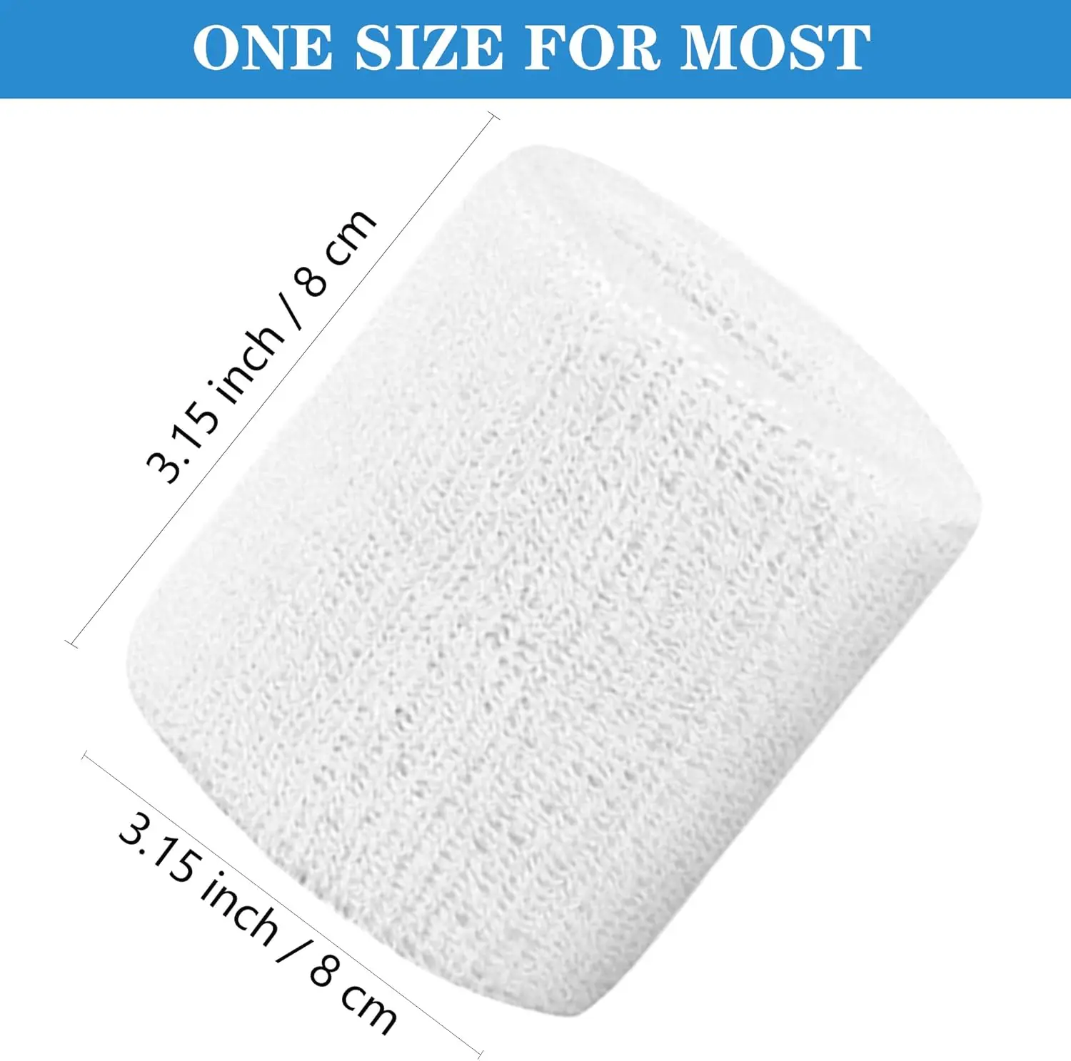 8 Pack Wrist Sweatbands Tennis Wrist Bands Absorbent Sweat Band Men and Women Breathable Cotton Sweatbands Working Out