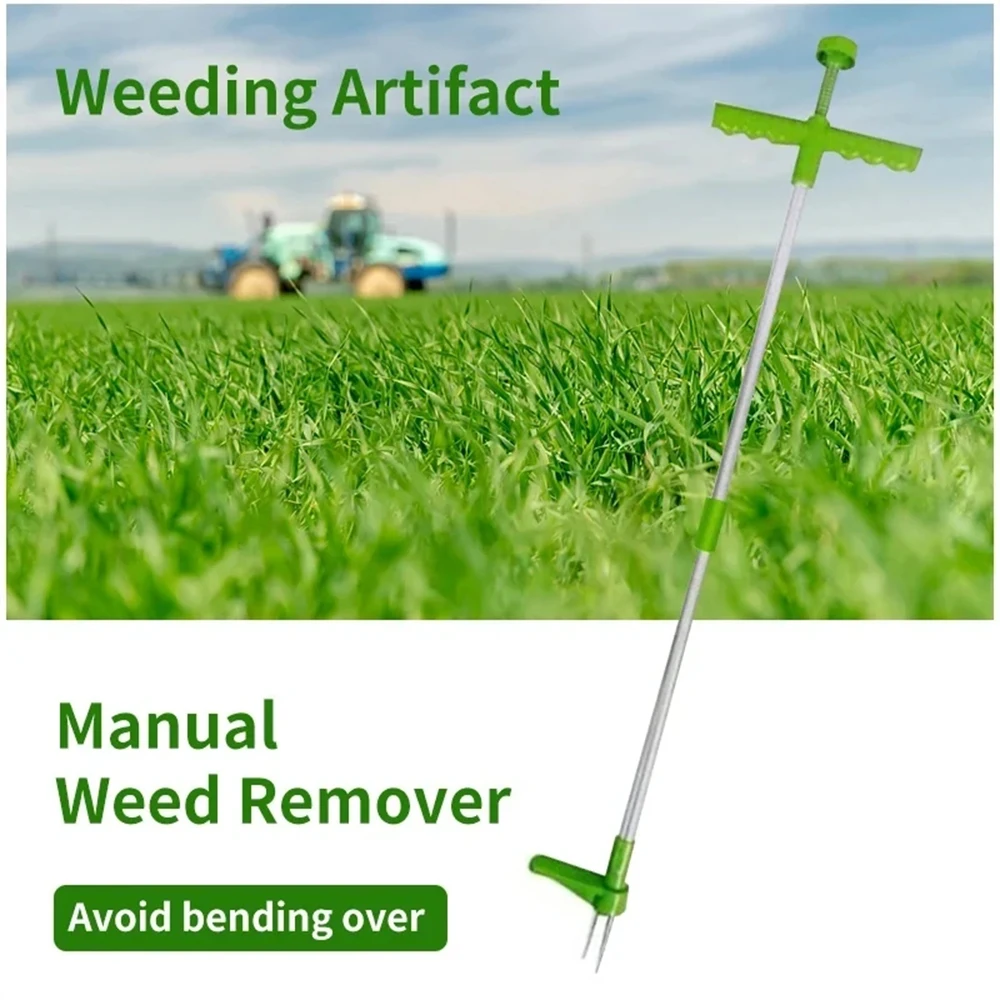 Garden Weed Puller Removable Root Puller Tools Outdoor Garden Weeder Tool Long Handle Lawn Weeder Weeding Trimming Claw Weeder 2