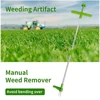 Garden Weed Puller Removable Root Puller Tools Outdoor Garden Weeder Tool Long Handle Lawn Weeder Weeding Trimming Claw Weeder 2