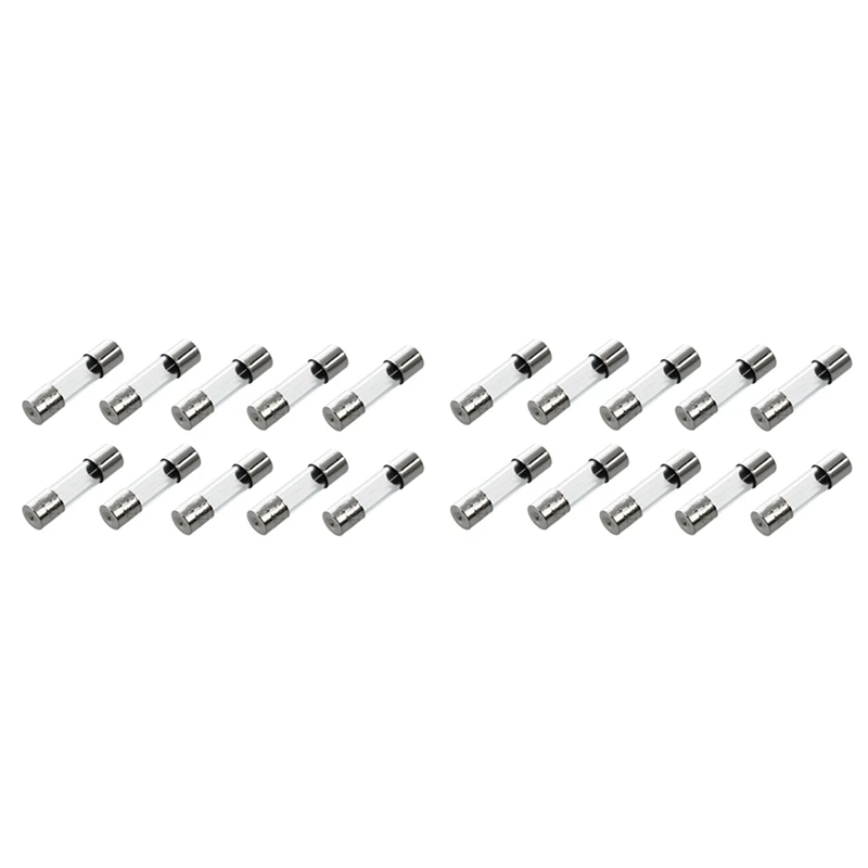 

20 Pcs Fast Blow Type Glass Tube Fuses 5X20mm 250V 2Amp