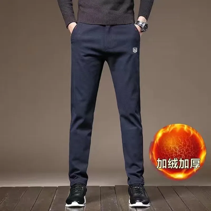 High Quality Men's Golf Pants Winter Villus Thicken Warm Comfort Golf Trousers Wear-resistant Elastic Men Casual Pant 골프웨어
