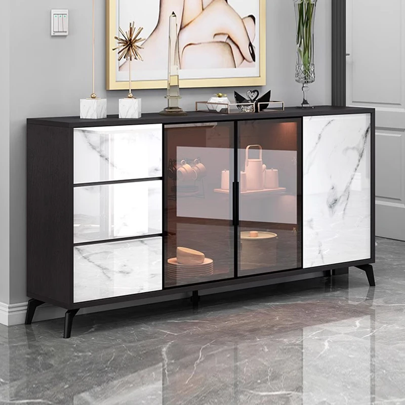 Mid Century Modern Sideboards Kitchen Wood Luxury Storage Dining Buffet Sideboards Nordic Schminktisch Farmhouse Furniture HDH
