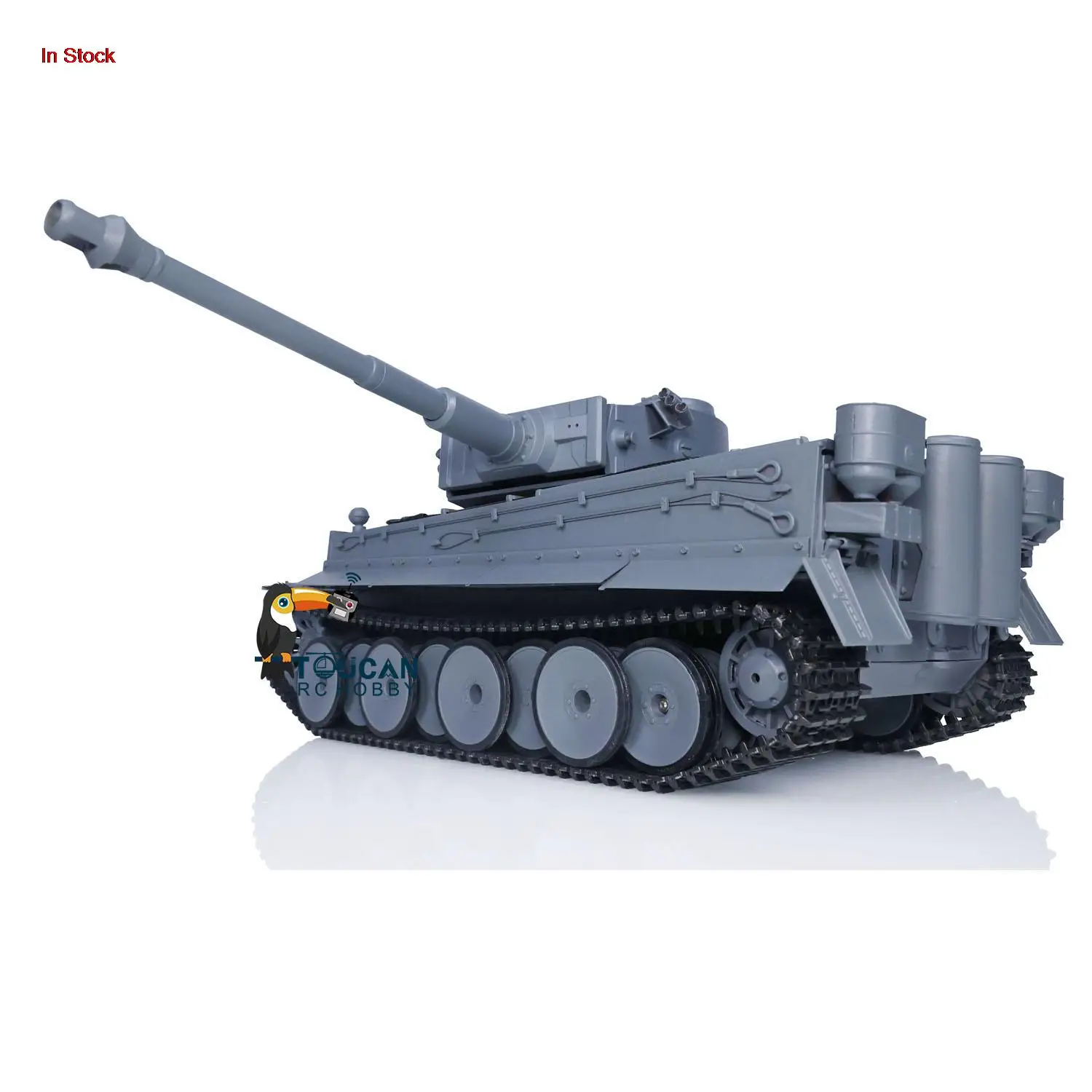 1/16 Scale Mato RTR RC Tank 1220 Metal Grey German Tiger I BB Shooting Mimic Real Tank Sound Boys Toys Remoted Car TH00649 3