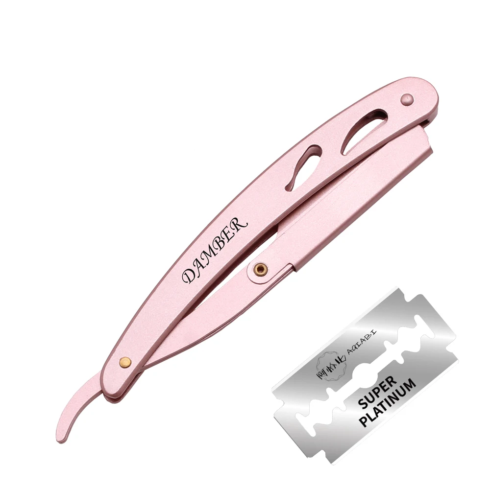 14*2cm 1 Pcs Body Razors Professional Barber Edge Steel Folding Shaving Knife Hair Removal Tools Shaving Razor + Blade 6102# 3