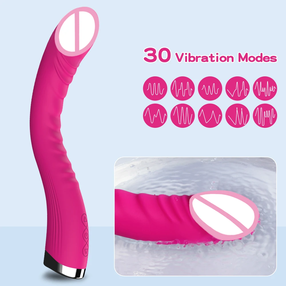 Long Vibrator Dildo Sex Toys For Women Powerful Vibro Magic Wand Clitoris And G Spot Stimulator Female Masturbation Adult Goods