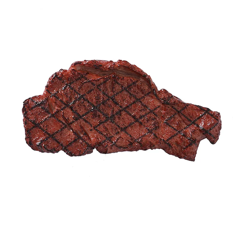 PVC Simulation Fake Steak Food Model Restaurant Decoration Props Good-looking and Realistic Food Halloween Props Fake food model