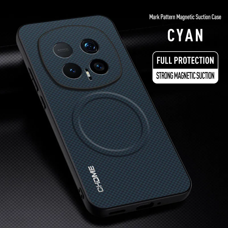 Enhanced Protective Back Cover with Soft Edge & Magnetic Design - Textured Finish