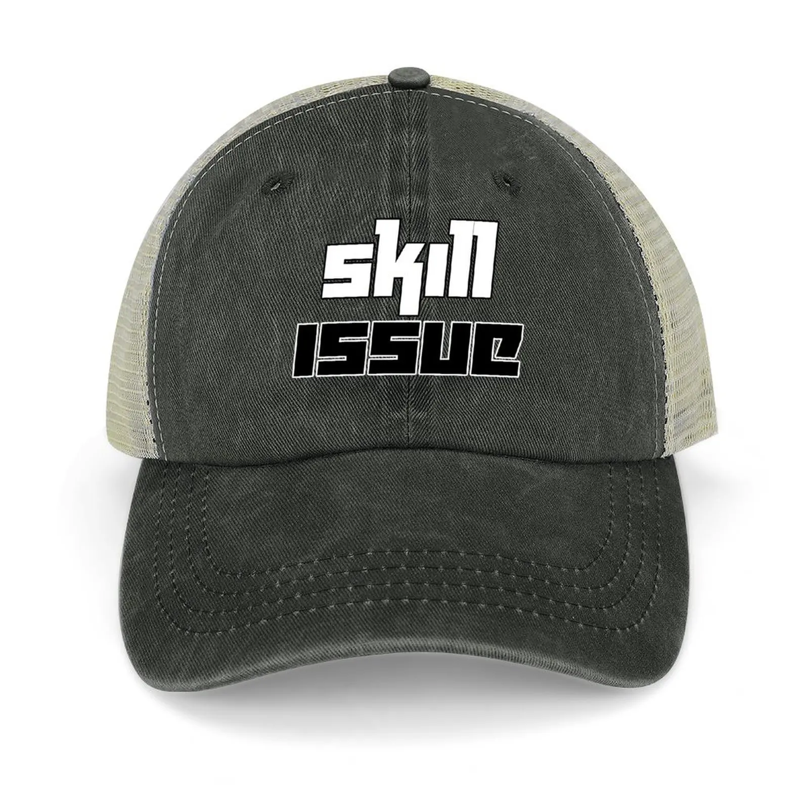 

Skill Issue Typographic Meme Cowboy Hat Luxury Man Hat Brand Man cap Girl Men's