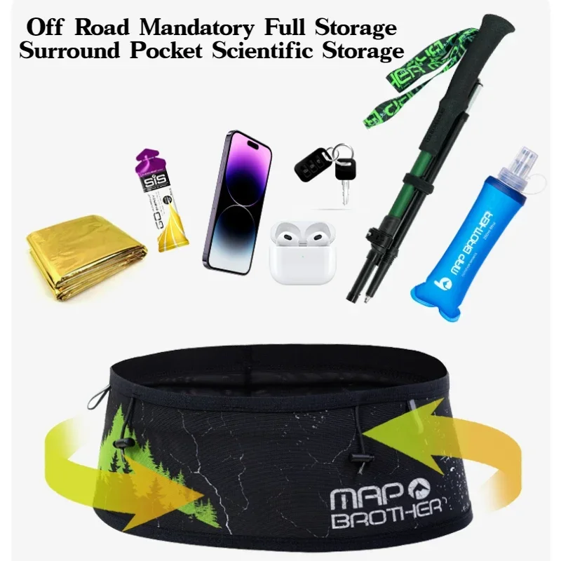 MAP BROTHER W1002 Hydration Running Belt Waist Pack Travel Money Bag Trail Marathon Gym Workout Fitness Mobile Phone Holder Bag 2