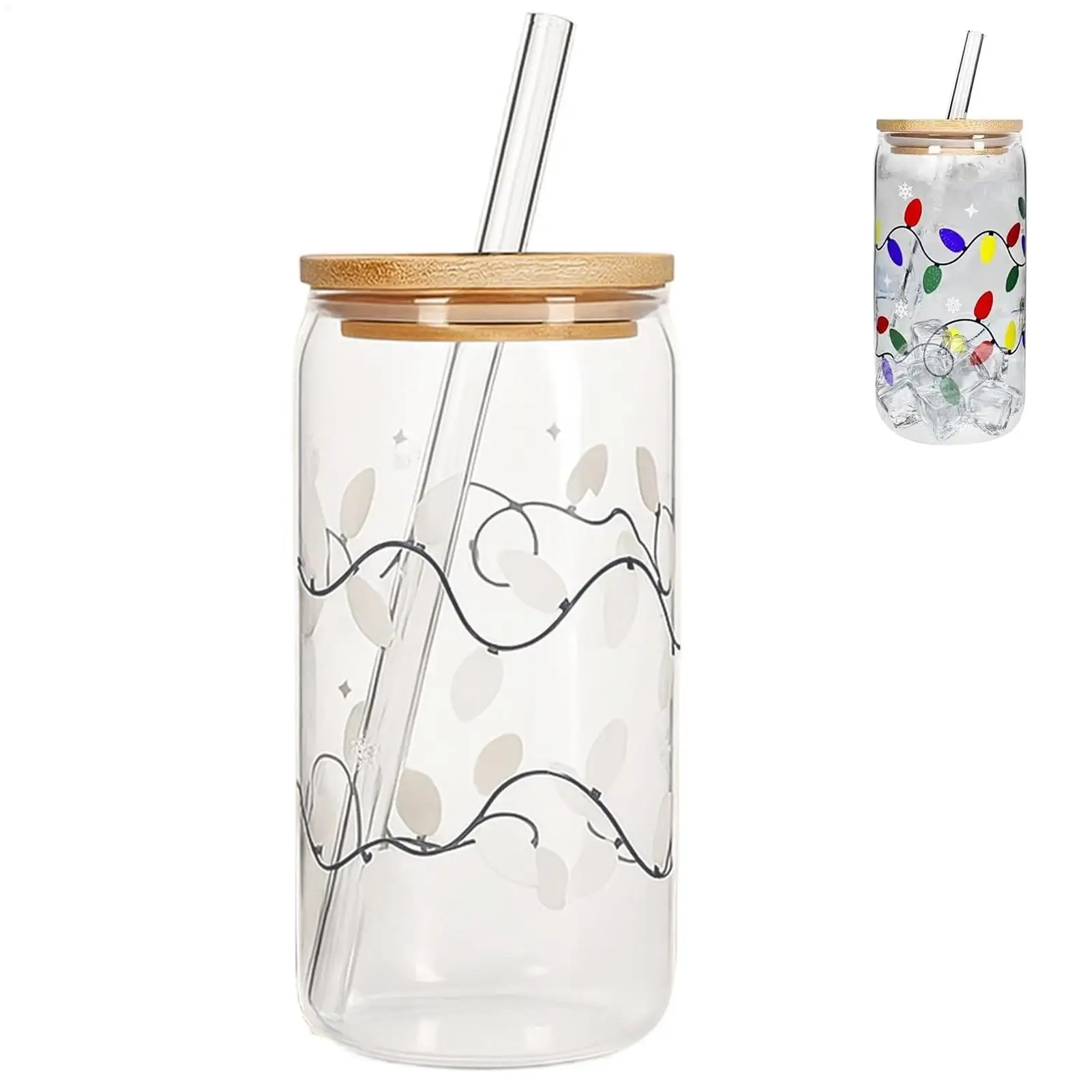 Christmas Color Changing Straw Cup Color Changing Christmas Cup Reusable Coffee Mug Color Changing Christmas Cups with Lids