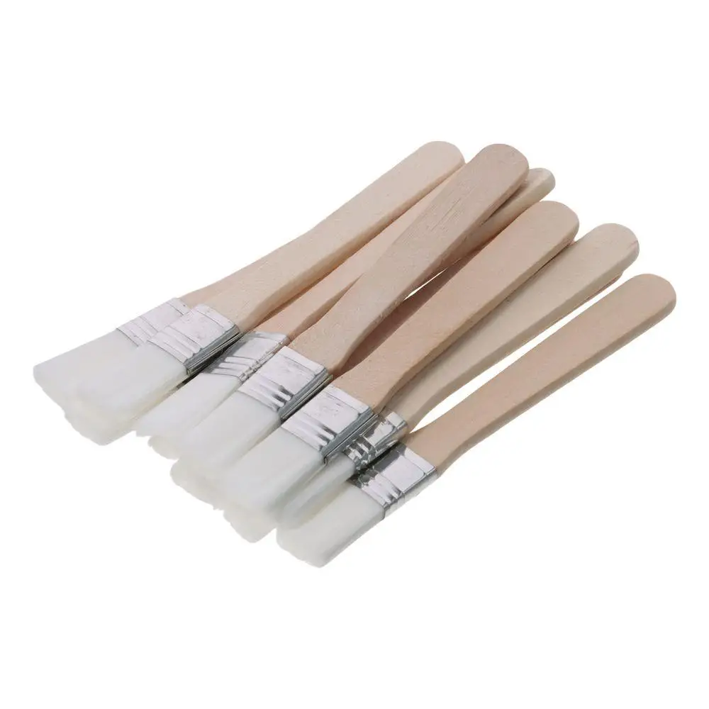0.6" Width Small Paint Brush Nylon Bristle with Wood Handle Painting Tool for Wall Door Cabinets Furniture 1PC painting brushes