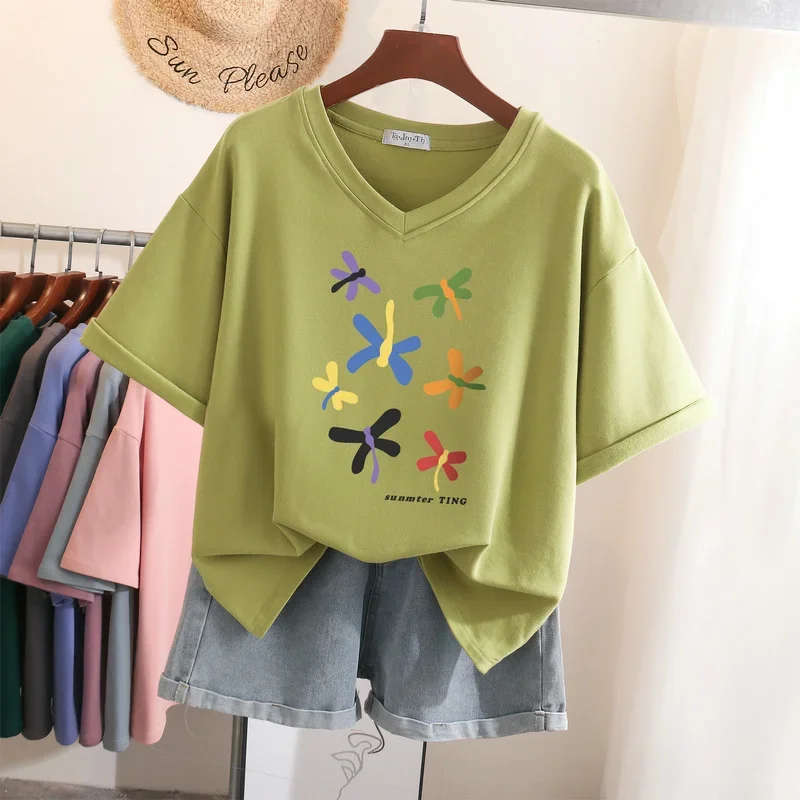DAYIFUN, хлопковые футболки 5XL