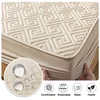 Waterproof Mattress Cover Multi Size Fitted Sheet Bed Cover Machine-Wash Bedspreads For Double Bed Anti Stain 12 Colors Bed Home 2