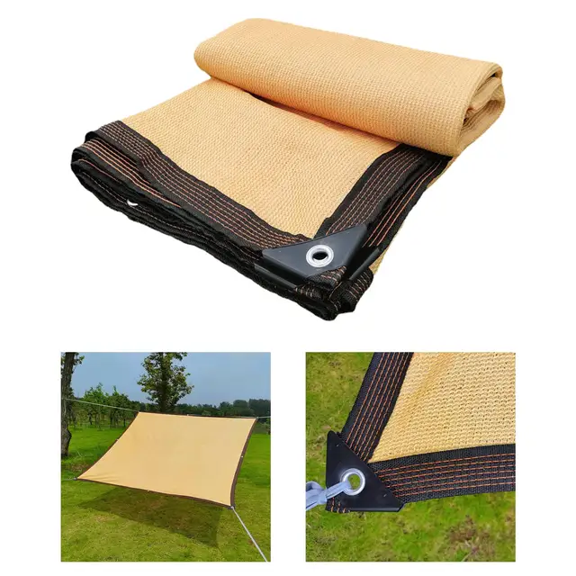 Terasz Háztáji Napsütéses Háló Grommhets Vízálló Erős Árnyékolás Szakítószilárdságú Shadecloth Az Udvar Kertjének Üvegházához - Image 5