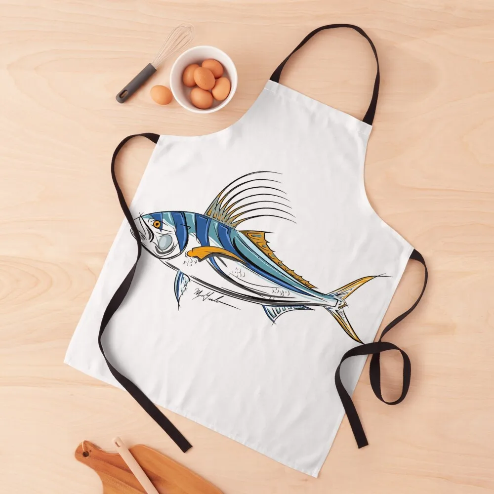 

Rooster Fish Apron painters Kitchen on the wall Customizable Woman Apron