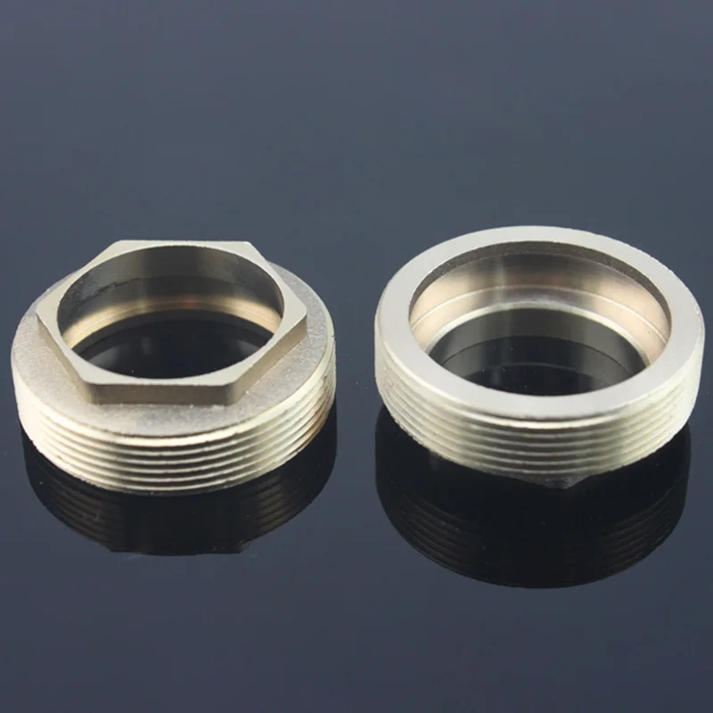 All Copper Faucet Core Decorative Gland Cover 1pcs 25/35/40/45mm Brass Kitchen Basin Faucet ColdHot Mixed Tap Pressure Caps