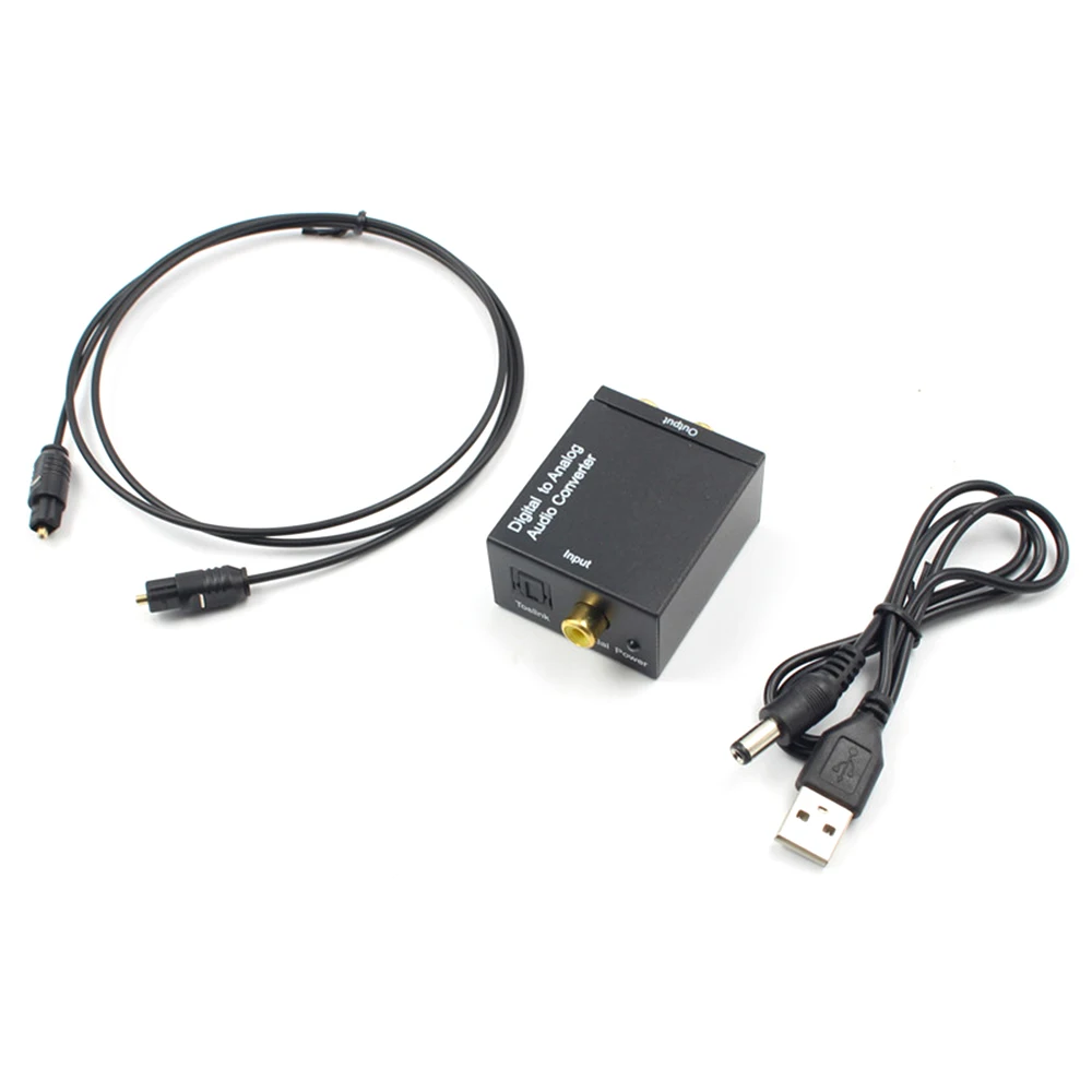 1~10PCS Latest Analog To Digital ADC Converter Optical Coax RCA Toslink Audio Sound Adapter SPDIF Adaptor For TV For