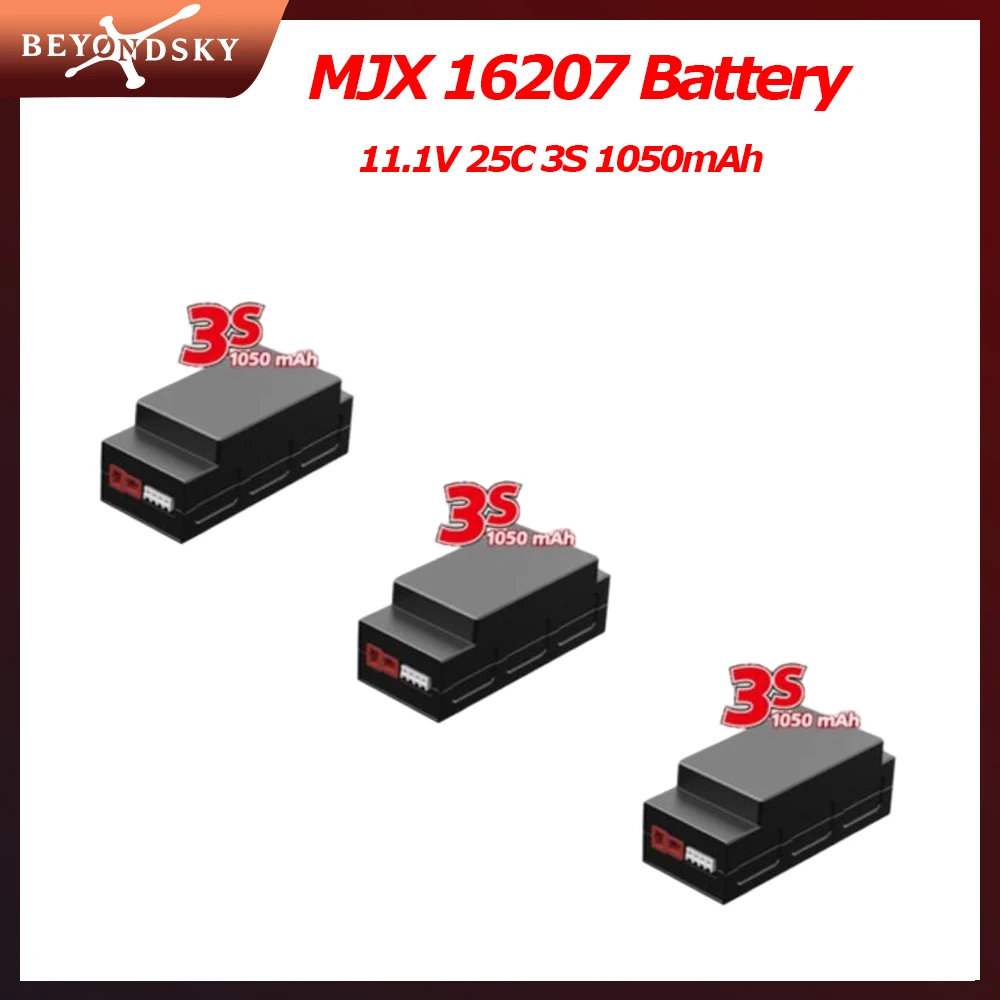 Lot de 3 batteries LiPo 3S 2500mAh pour voiture RC, emballées dans leur boîte d'origine.