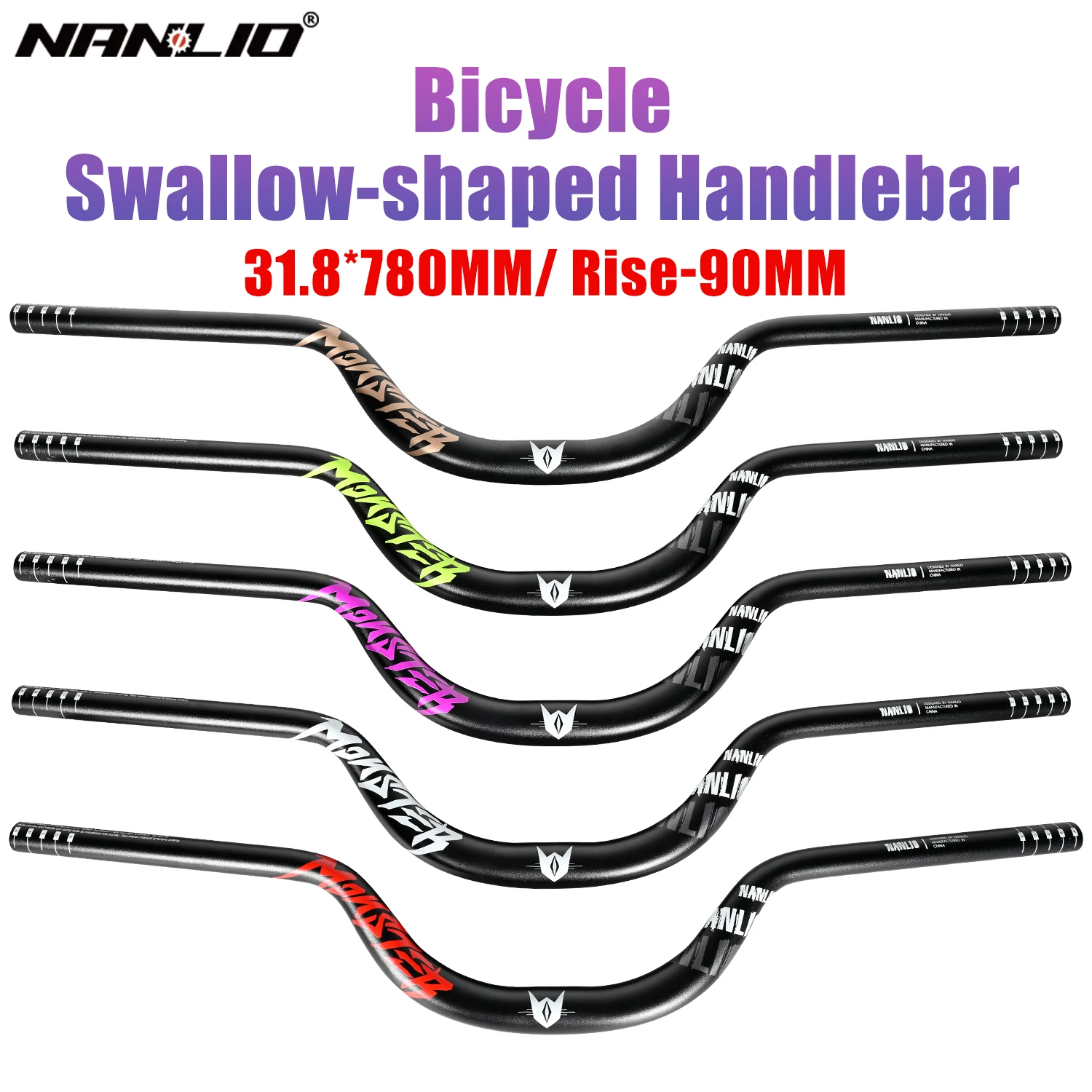 Mountain Bike Ns Proof Handlebars NanLio Bike Swallow-Shaped