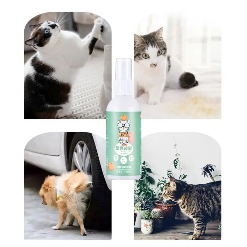 Stop Cat Spraying 100ml Citrus Cat Spray For Scratching Protect Plants Floors Carpets Establish Boundaries Furniture Sofas Rugs cat scratch deterrent spray