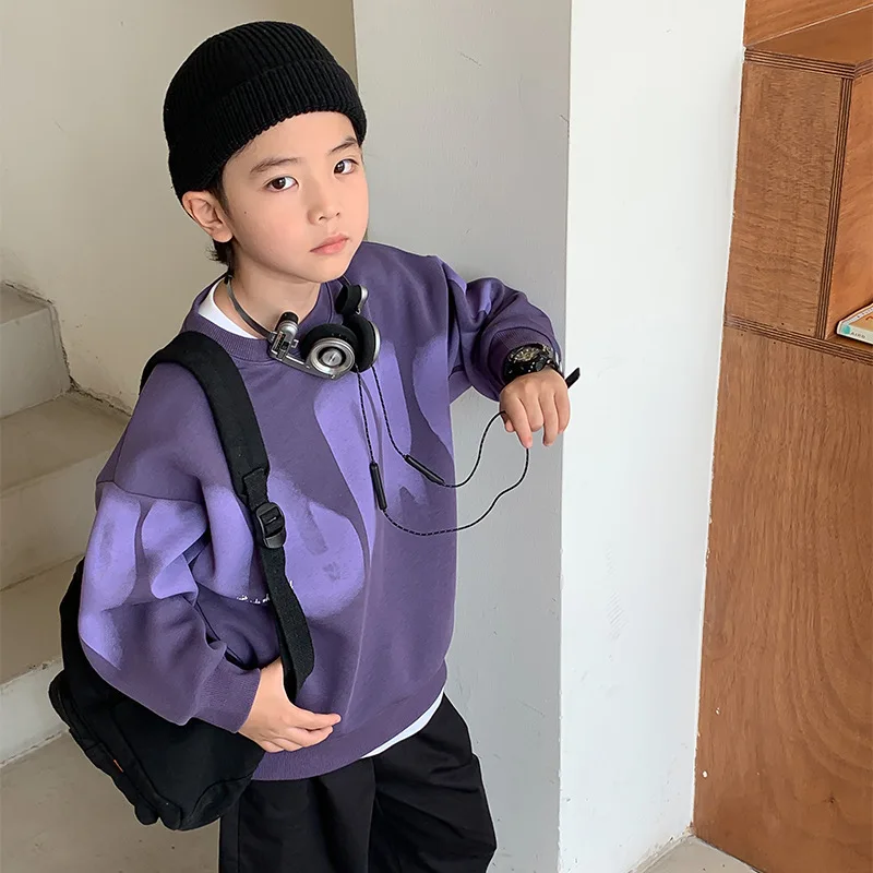 thumbnail image 1 of Sudadera con capucha para adolescentes, nueva chaqueta de primavera y otoño para niños, moda coreana, regalo de cumpleaños, ropa para niños de 5 a 14 años, 1 of 5