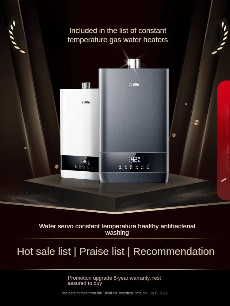Water Heater Constant Temperature Gas Water Heater Household Frequency  Conversion Mute Natural Gas Strong Exhaust 13/16L T6s - AliExpress