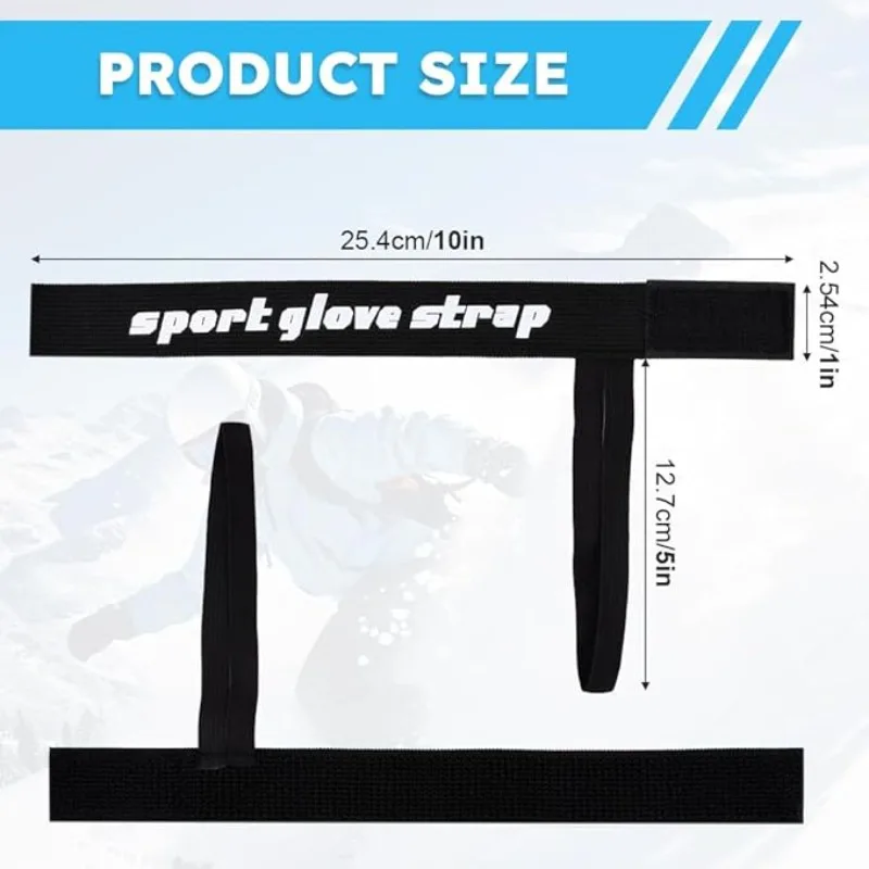 Elastic Wrist Straps for Ski and Snowboard Gloves Adjustable Ski Glove Lead for Men and Women Sport Skiing Glove Safet-y Strap 2