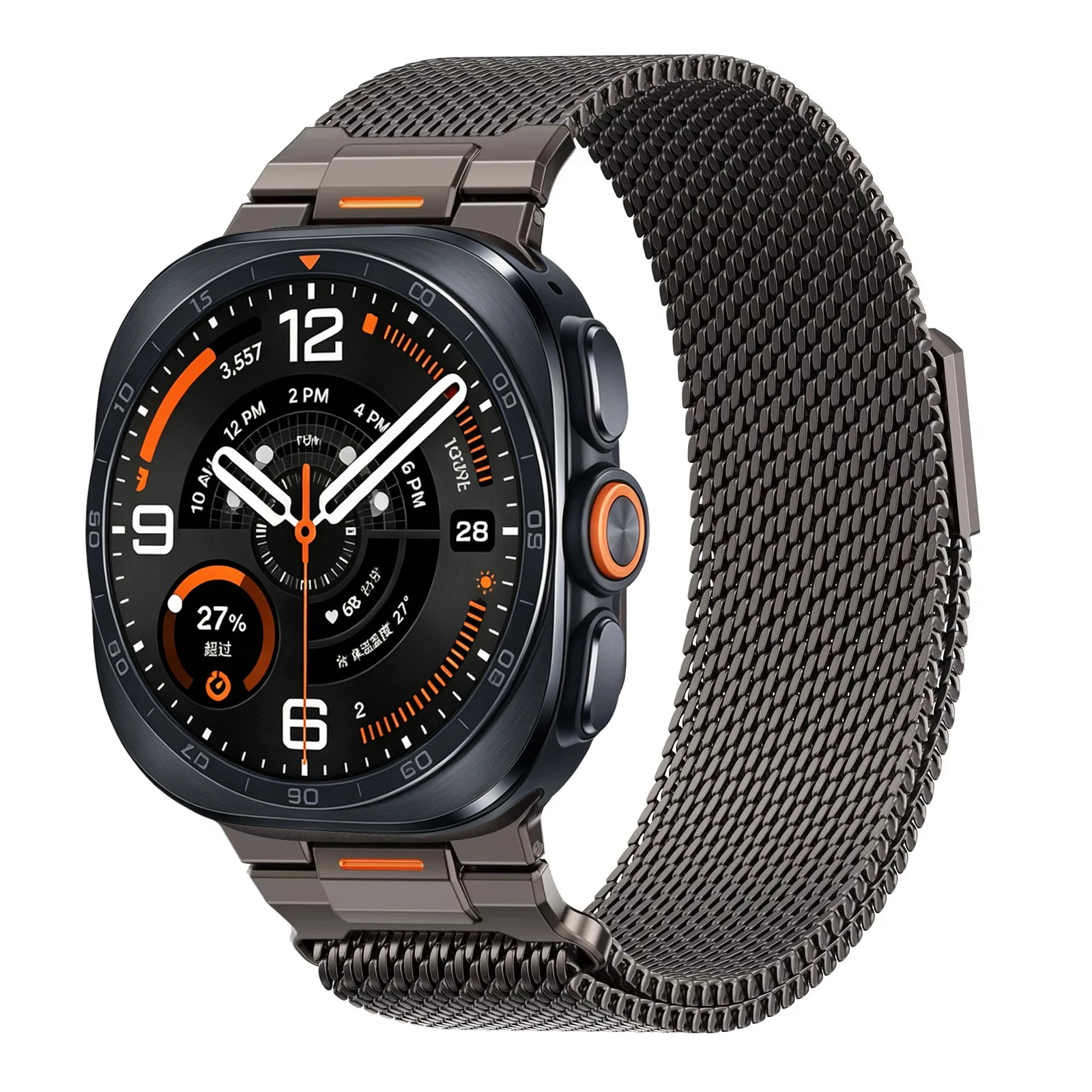 Premium Metal Milanese Loop Watch Band - Elegant Strap Bracelet