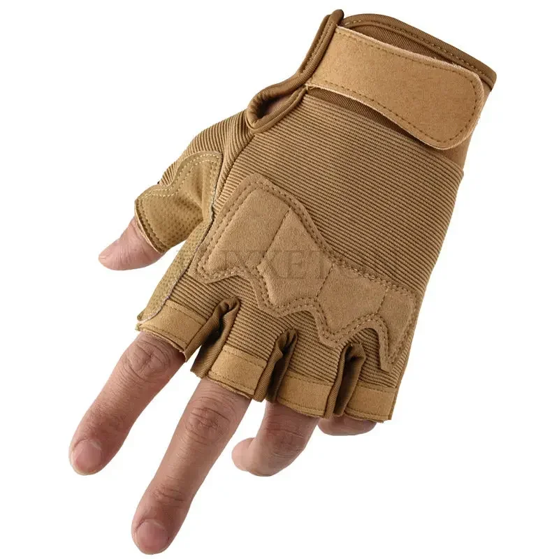 Camouflage Shooting Fingerless Gloves Bike Motocycle Cycling Gloves Plus Size M-XL Men Hot
