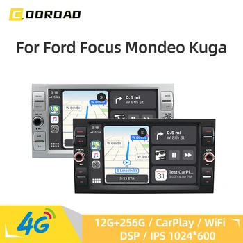 CarPlay Android 14.0 Navigazione GPS 4G WiFi Bluetooth DSP RDS Autoradio Per Ford Fusion Focus Mondeo Kuga Lettore multimediale per auto