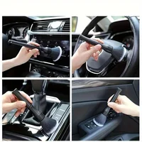 1pc S/L Car Interior Detail Brush - Soft Bristle Cleaning Tool for Motorcycle & Car Dashboard Dust Removal 2