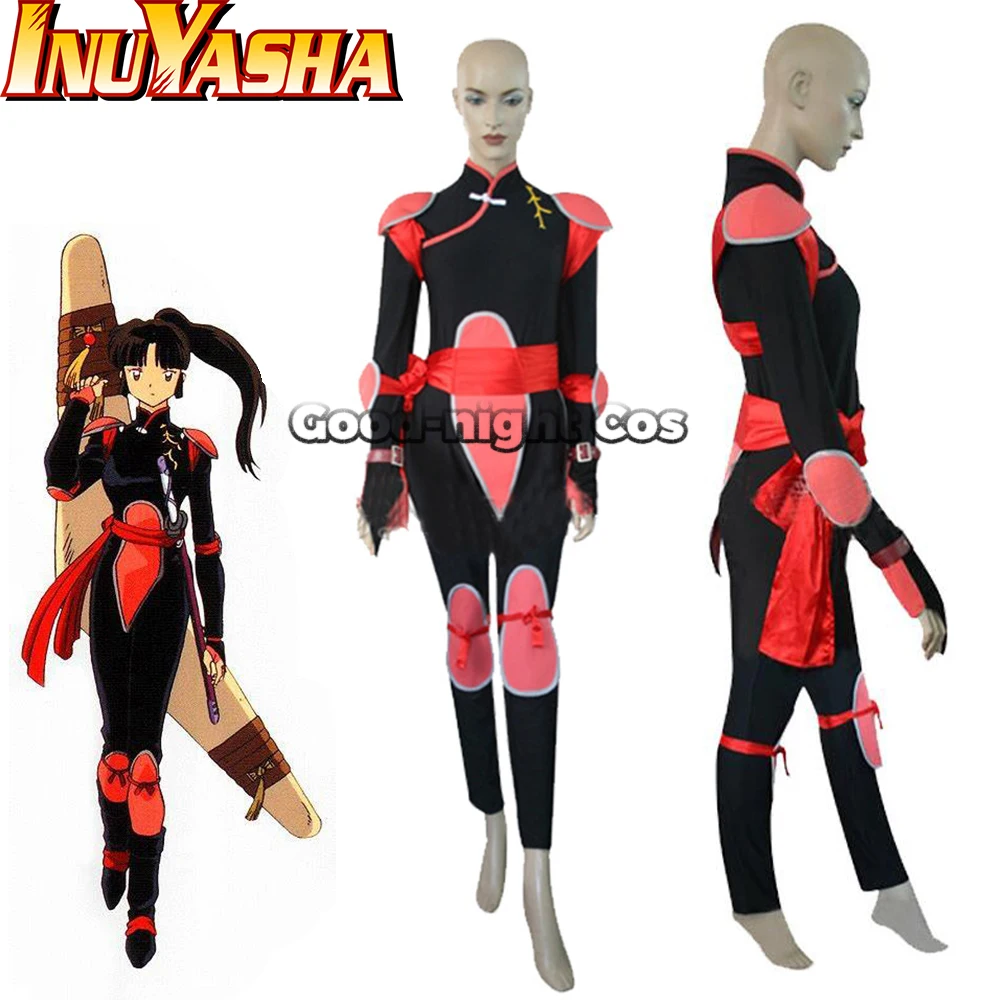

Anime Inuyasha Sango Battle Suit Cosplay Costume Women Jumpsuit Halloween Carnival party Costumes Role Play