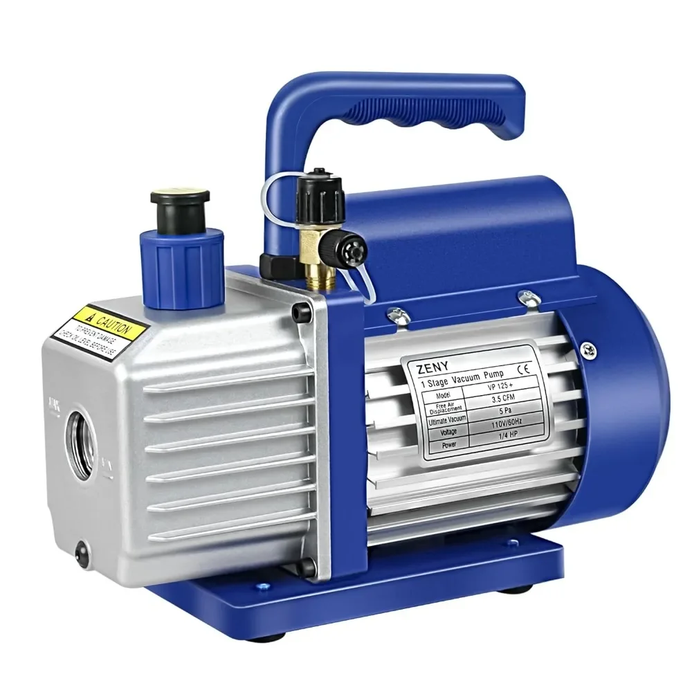 

3,5CFM Single-Stage 5 Pa Rotary Vane Economy Vacuum Pump 3 CFM 1/4HP Air Conditioner Refrigerant HVAC Air Tool