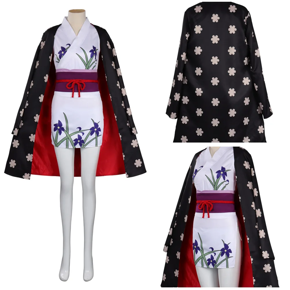 

Anime Miss Allsunday Nico Robin Cosplay Costume Women Kimono Outfits Halloween Carnival Suit